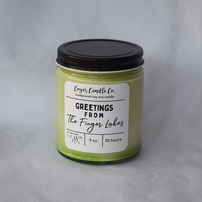 Greetings from The Finger Lakes Soy Candle