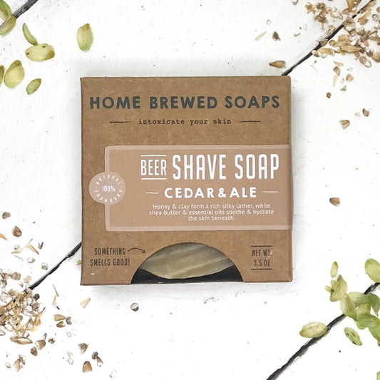 Home Brewed Beer Shave Soap Cedar & Ale