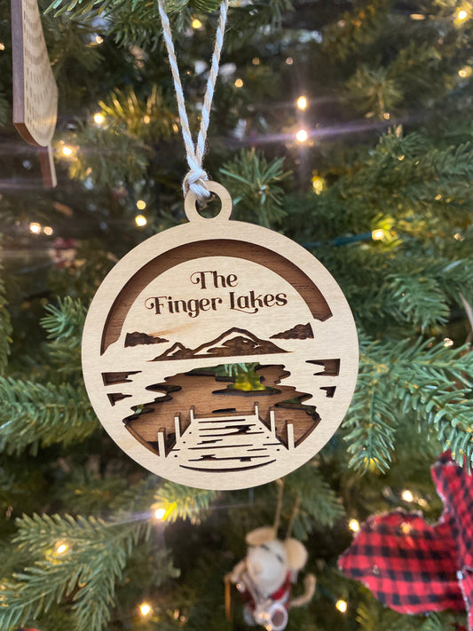 Finger Lakes Handmade Wood Ornament