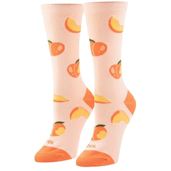 Peaches Womens Crew Socks