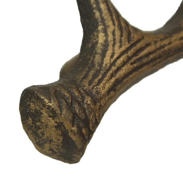 Cast Iron Antler Drawer Pull - Bronze