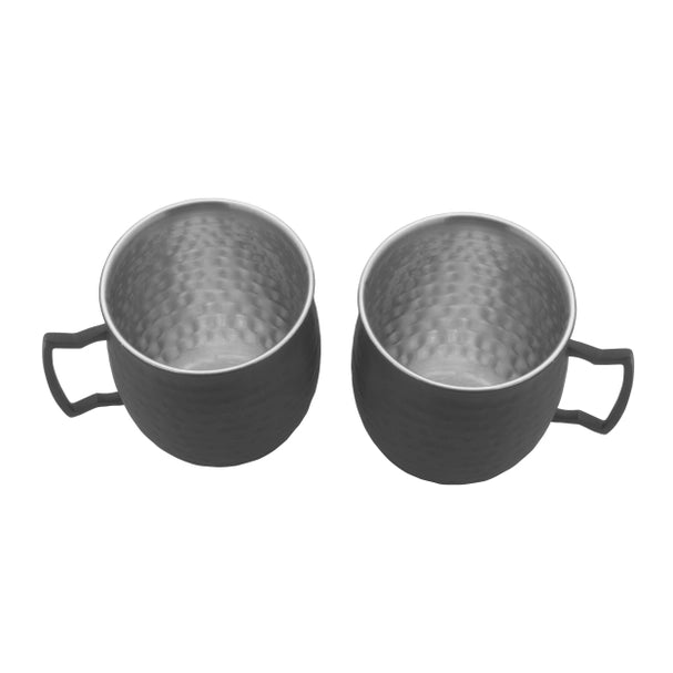 Houdini Noir Set of 2 Mule Hammered Mugs 18oz