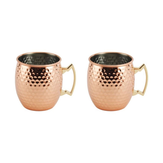 Houdini Copper Plate Mule Hammered Mug 18oz-set