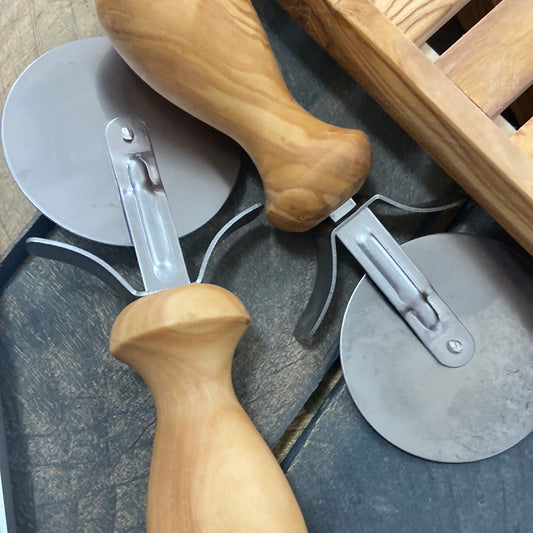 Olive Wood Pizza Cutter