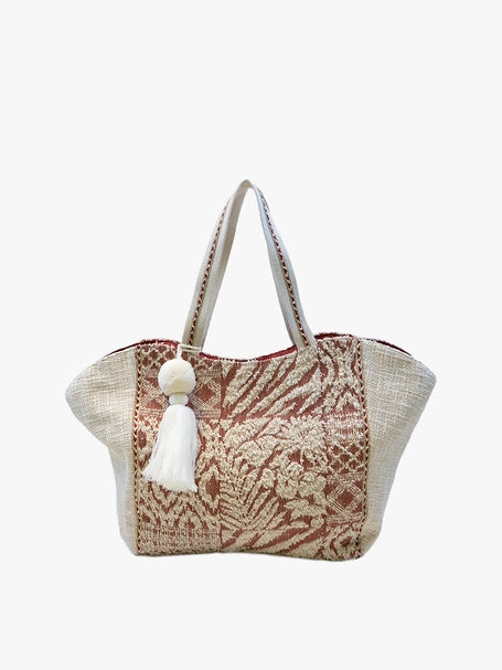 Natalia Two-Tone Cotton Tote