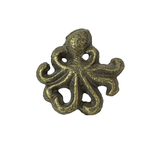 Rustic Bronze Cast Iron Octopus Drawer Pull