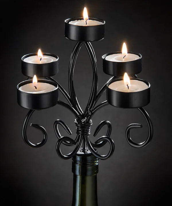 Boulevard Wine Bottle Candelabra