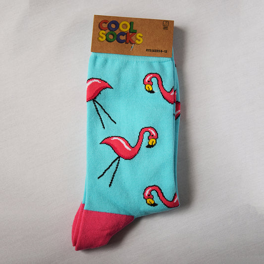 Men's Flamingo Crew Socks