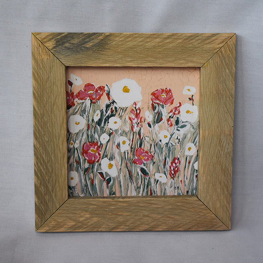 Small Wild Flowers Rustic Framed Art