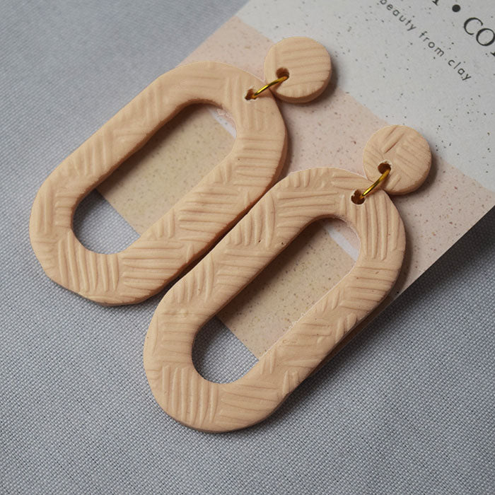 Avery Textured Clay Earrings