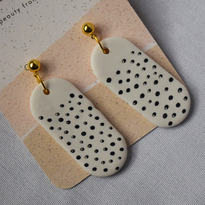 Penny Dotted Clay Earrings