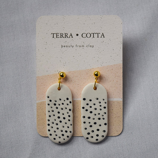 Penny Dotted Clay Earrings