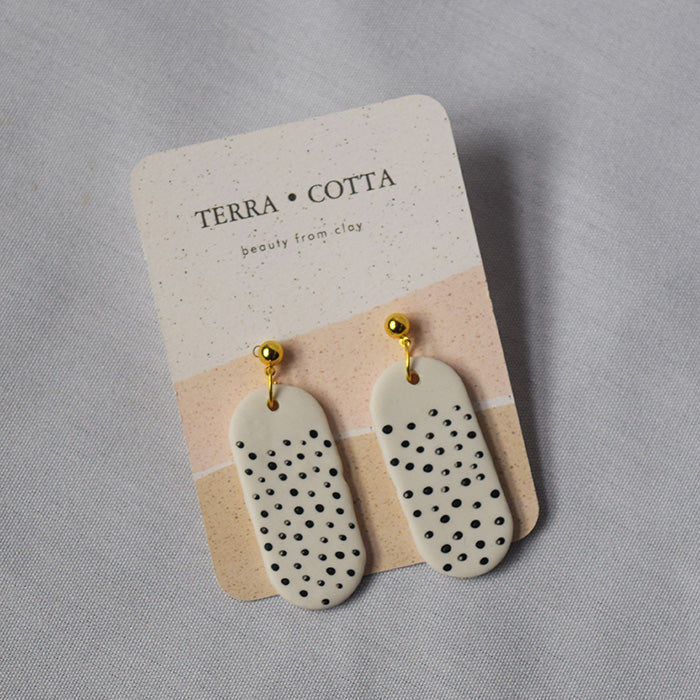 Penny Dotted Clay Earrings